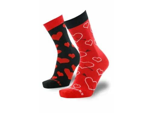 Barevné ponožky STYLE SOCKS se srdíčky