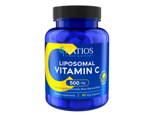 NATIOS Vitamin C Liposomální, 500 mg, 60 veganských kapslí