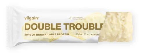 Vilgain Double Trouble Protein Bar - kokosovo-mandlový krém