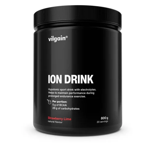 Vilgain Iontový nápoj – 800g – jahoda s limetkou