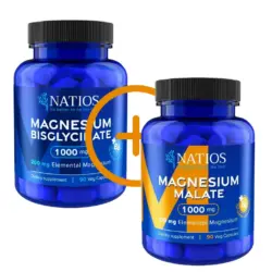 Sada Magnesium Malate + Bisglycinate pro ranní energii a klidný spánek - 2 x 90 kapslí