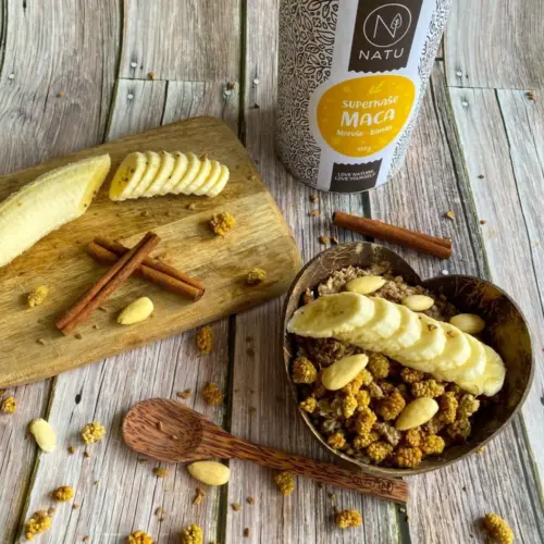 Superkaše MACA s moruší a banánem 450g - Obrázek 2